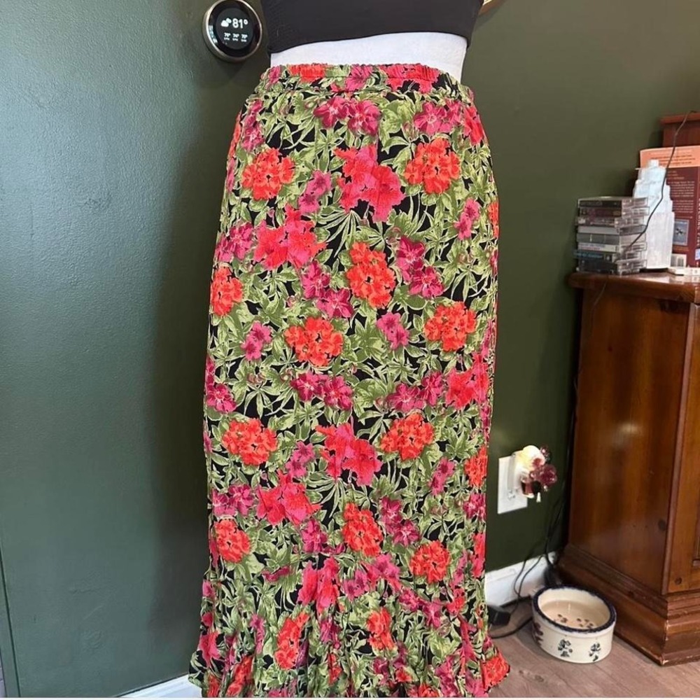 Reversible vintage floral skirt - Picture 2 of 4